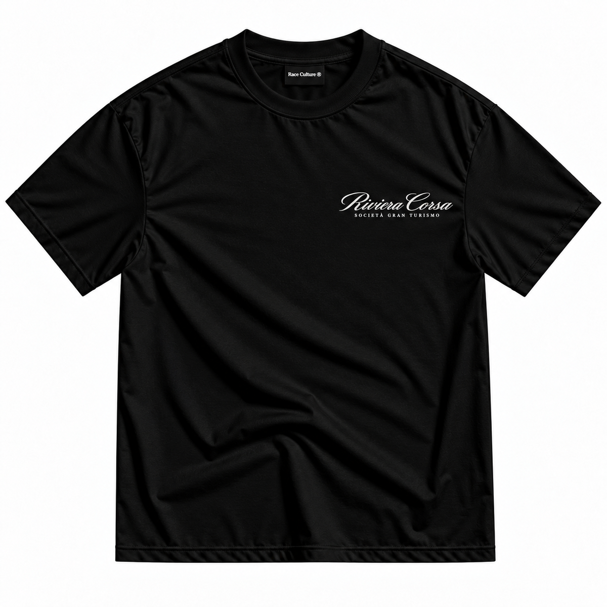 T-shirt Riviera Corsa Panorama Nera