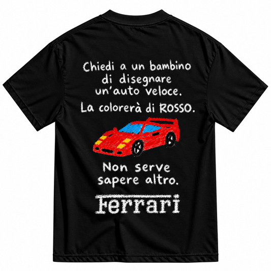 T-shirt Chiedi a un Bambino Nera