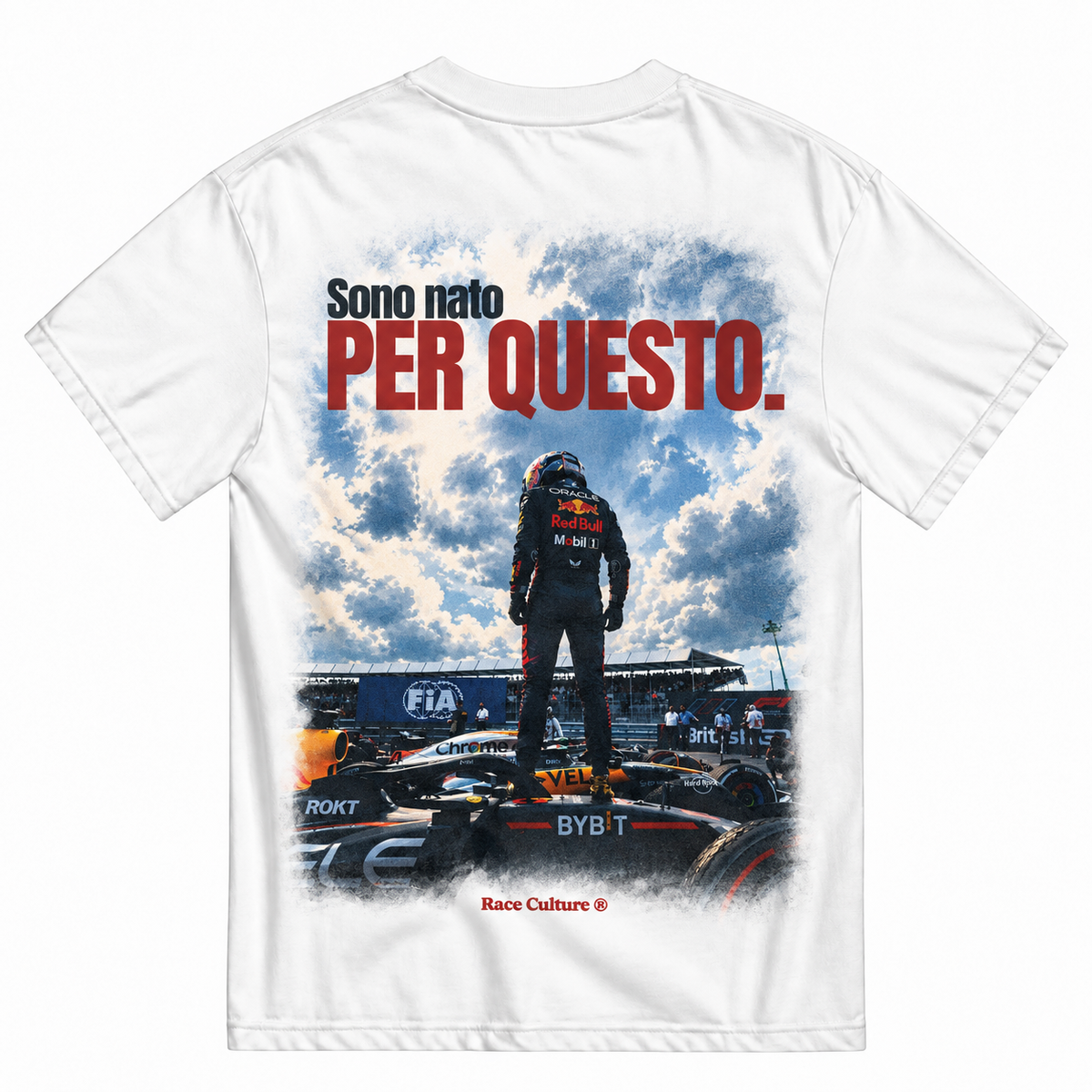 T-shirt Sono Nato per Questo Bianca