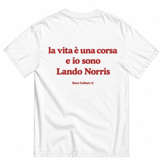 T-shirt Lando Norris Bianca