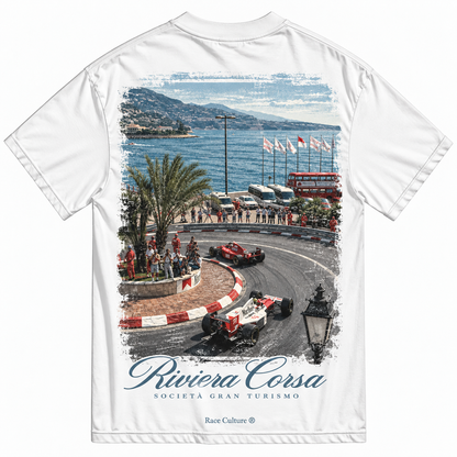 T-shirt Riviera Corsa Tornante Bianca