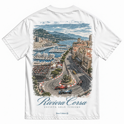 T-shirt Riviera Corsa Panorama Bianca