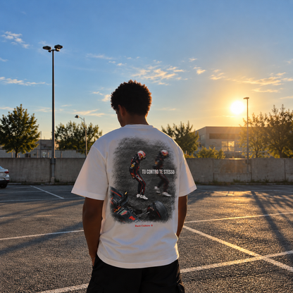 T-shirt Tu Contro Te Stesso Bianca