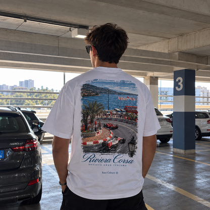 T-shirt Riviera Corsa Tornante Bianca