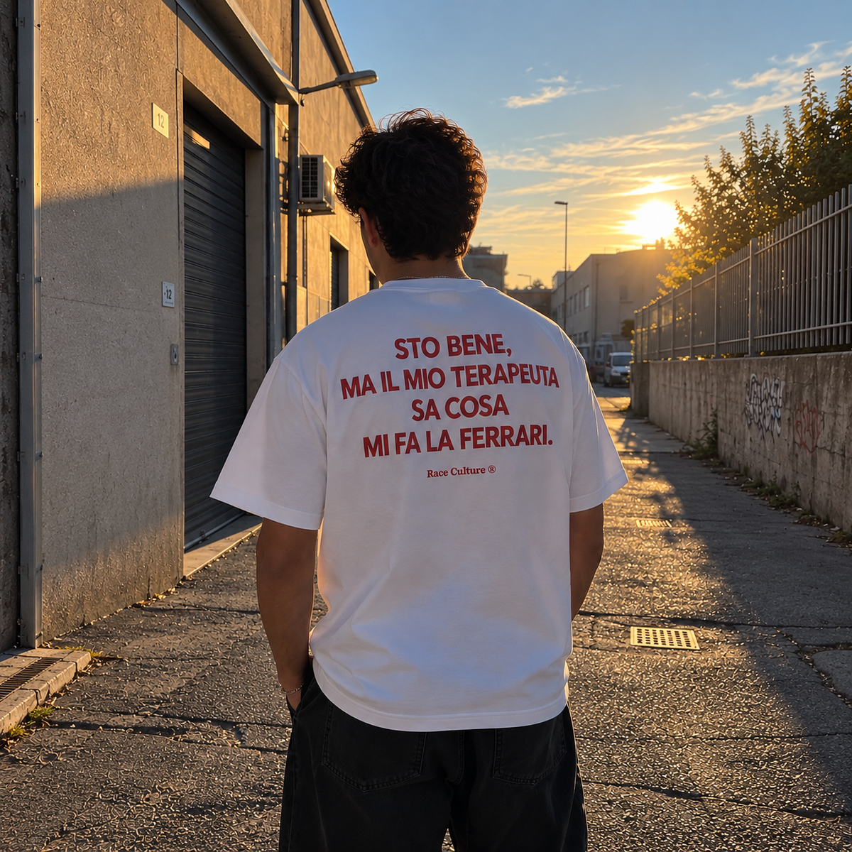 T-shirt Sto Bene Ma Il Mio Terapeuta Bianca