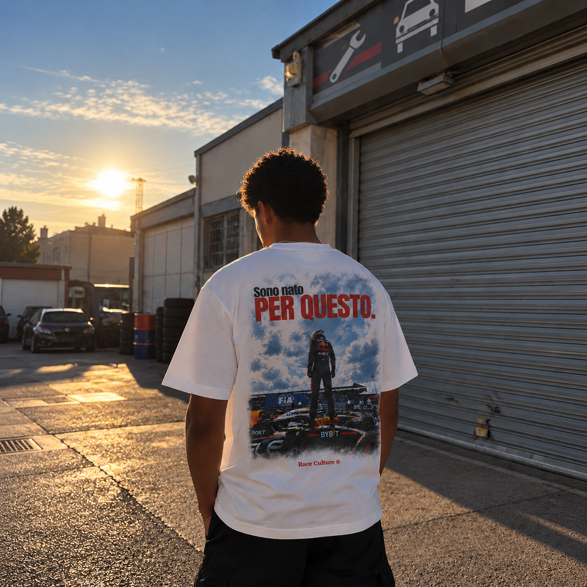 T-shirt Sono Nato per Questo Bianca