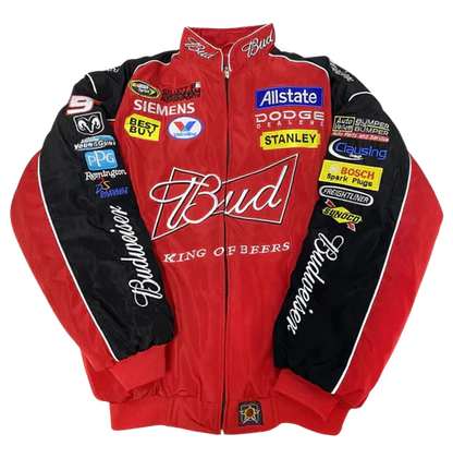 Giacca Racing Budweiser Rossa – Vintage Edition