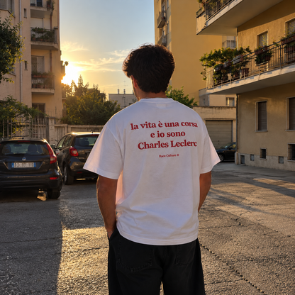 T-shirt Charles Leclerc Bianca