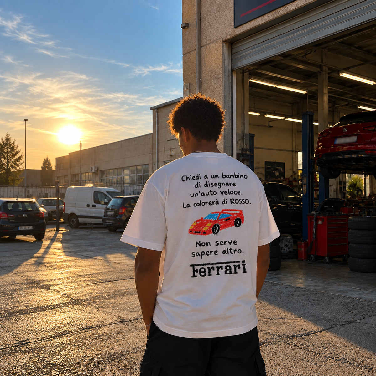 T-shirt Chiedi a un Bambino Bianca
