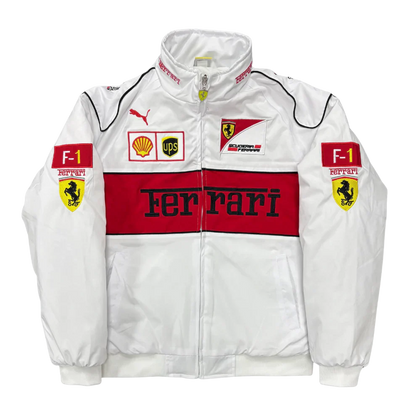 Giacca Racing Bianca – Stile F1