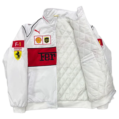 Giacca Racing Bianca – Stile F1