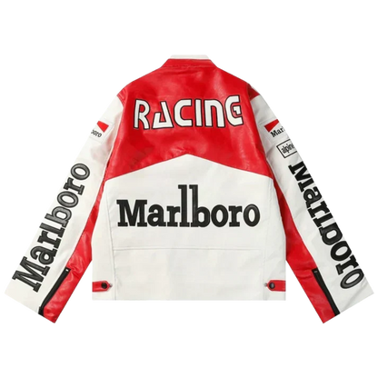 Giacca in Pelle Racing Marlboro