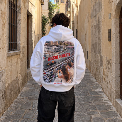 Felpa Questo o Niente Monaco Bianca