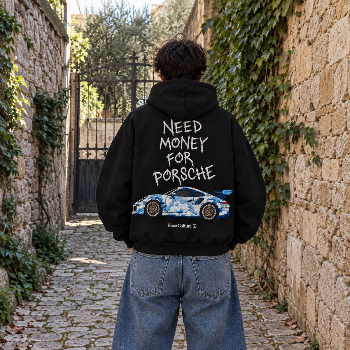 Felpa Need Money For Porsche Nera