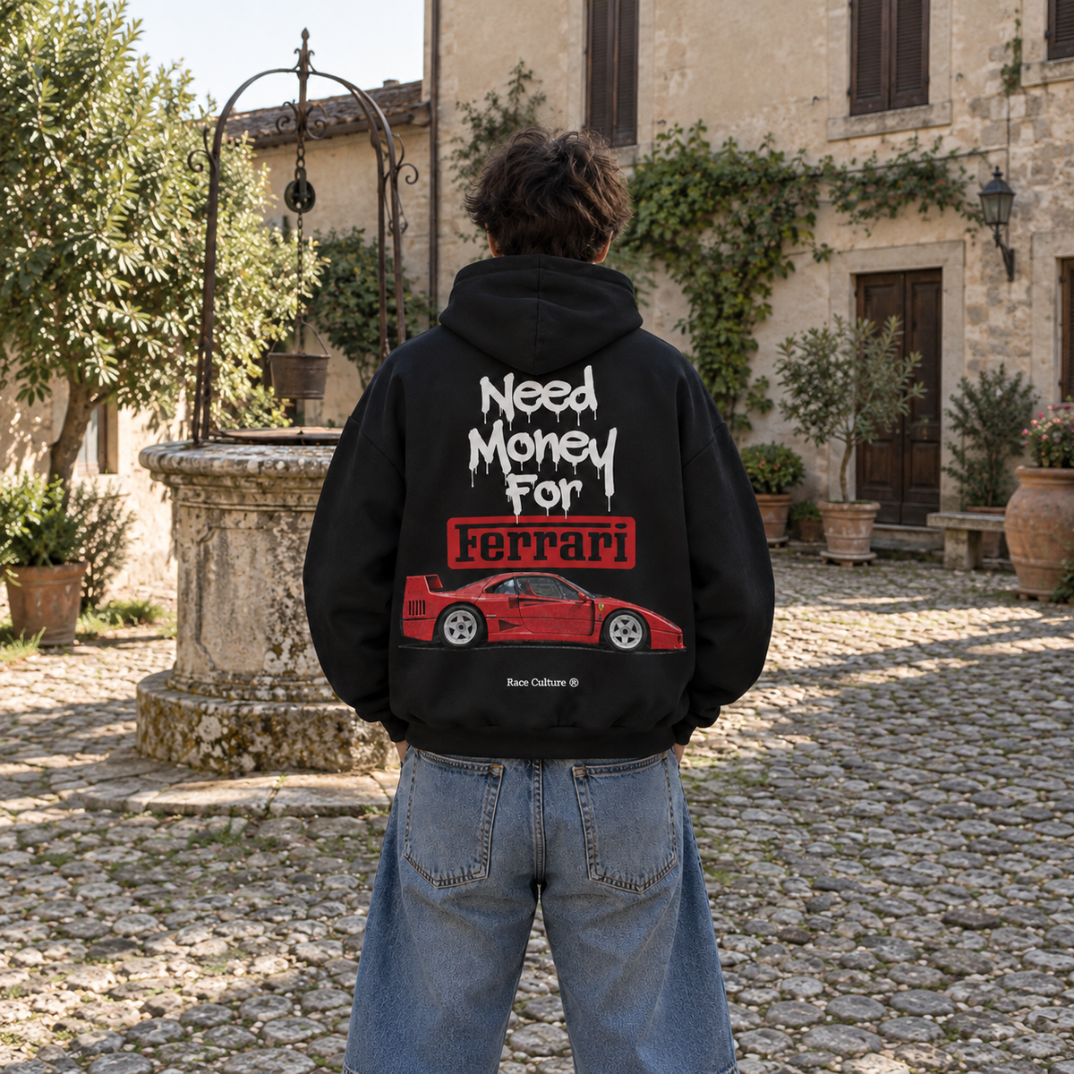 Felpa Need Money For Ferrari Nera
