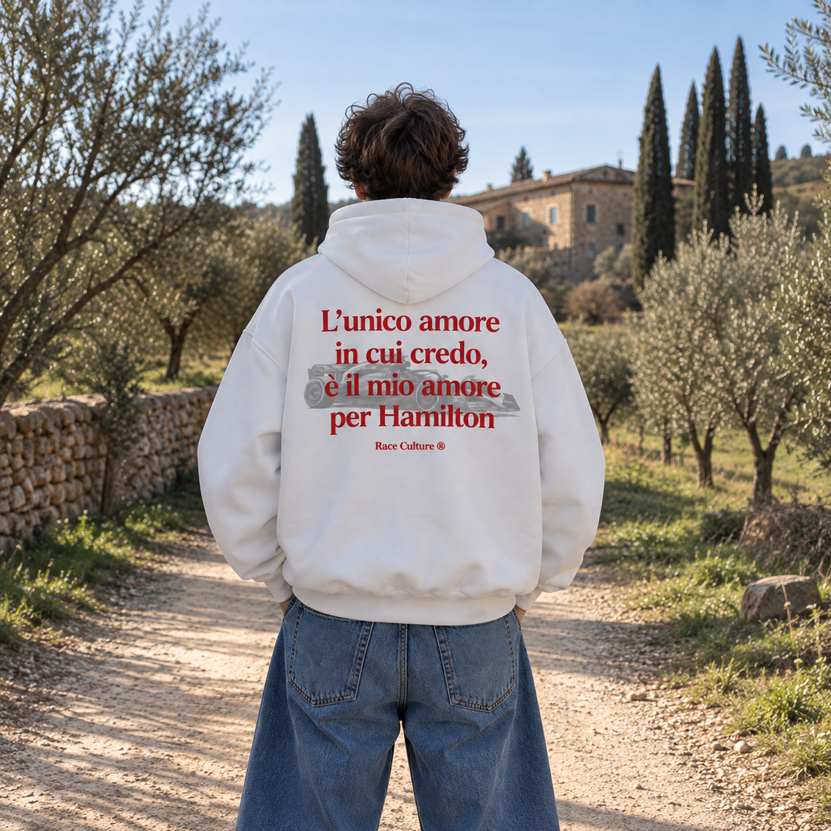 Felpa L’Unico Amore Per Hamilton Bianca