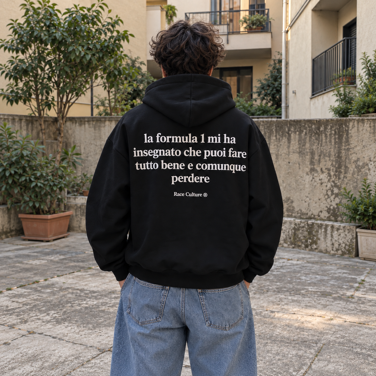 Felpa La Formula 1 Mi Ha Insegnato Nera