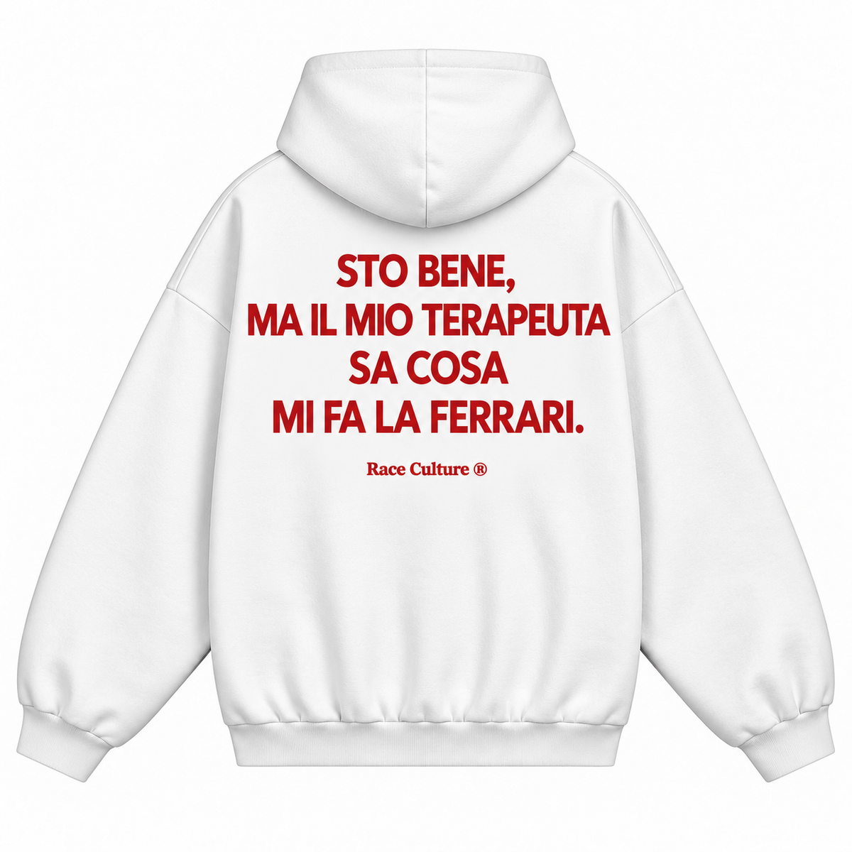 Felpa Sto Bene Ma Il Mio Terapeuta Bianca