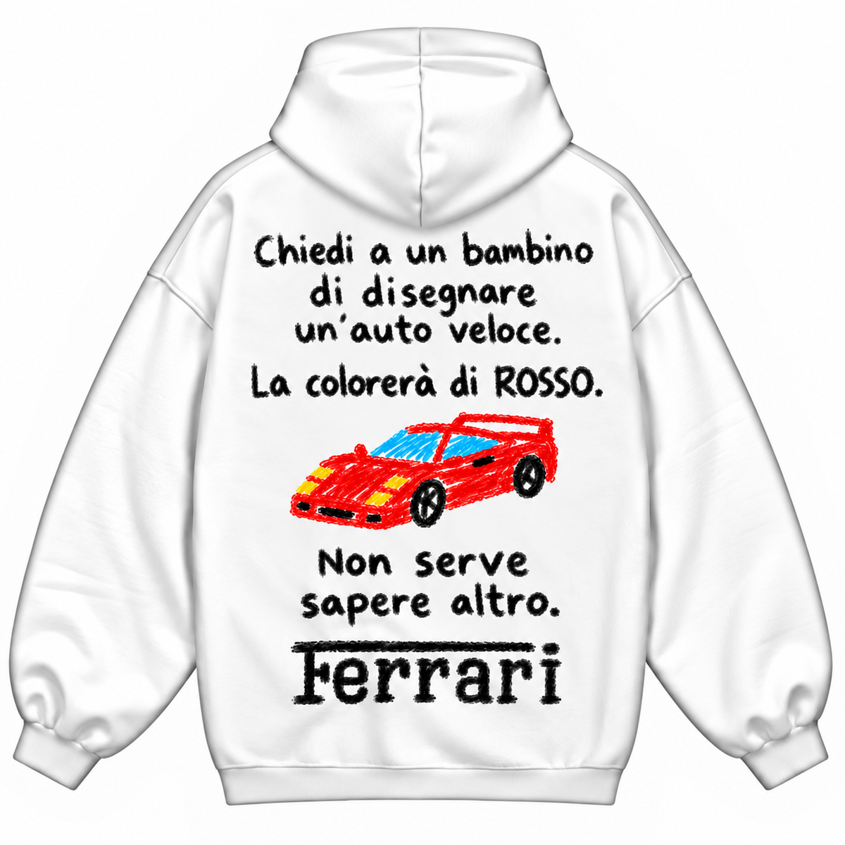 Felpa Chiedi a un Bambino Bianca