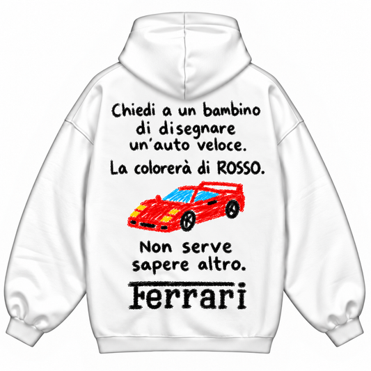Felpa Chiedi a un Bambino Bianca