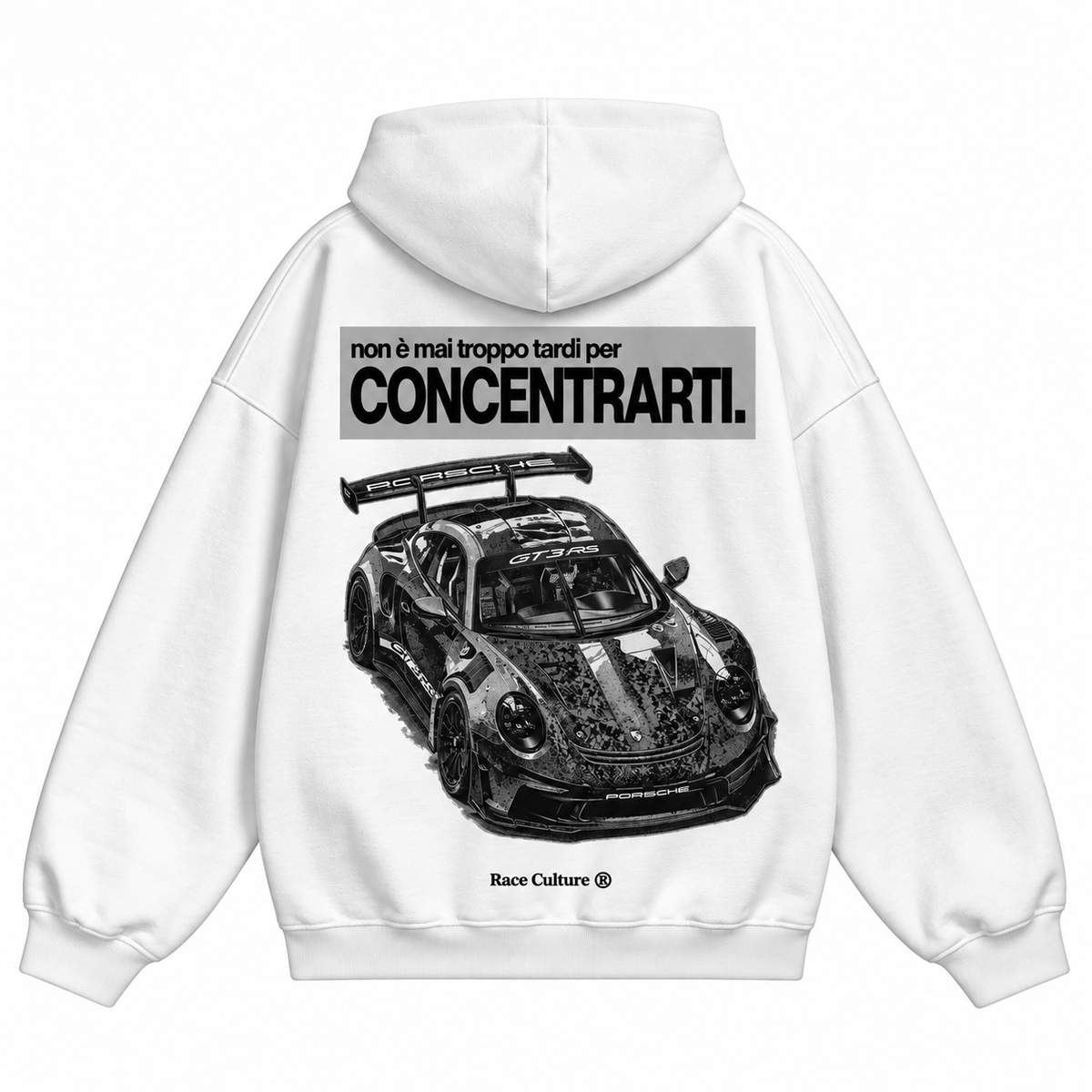 Felpa Concentrarti Bianca