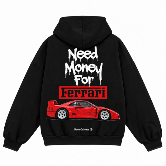 Felpa Need Money For Ferrari Nera
