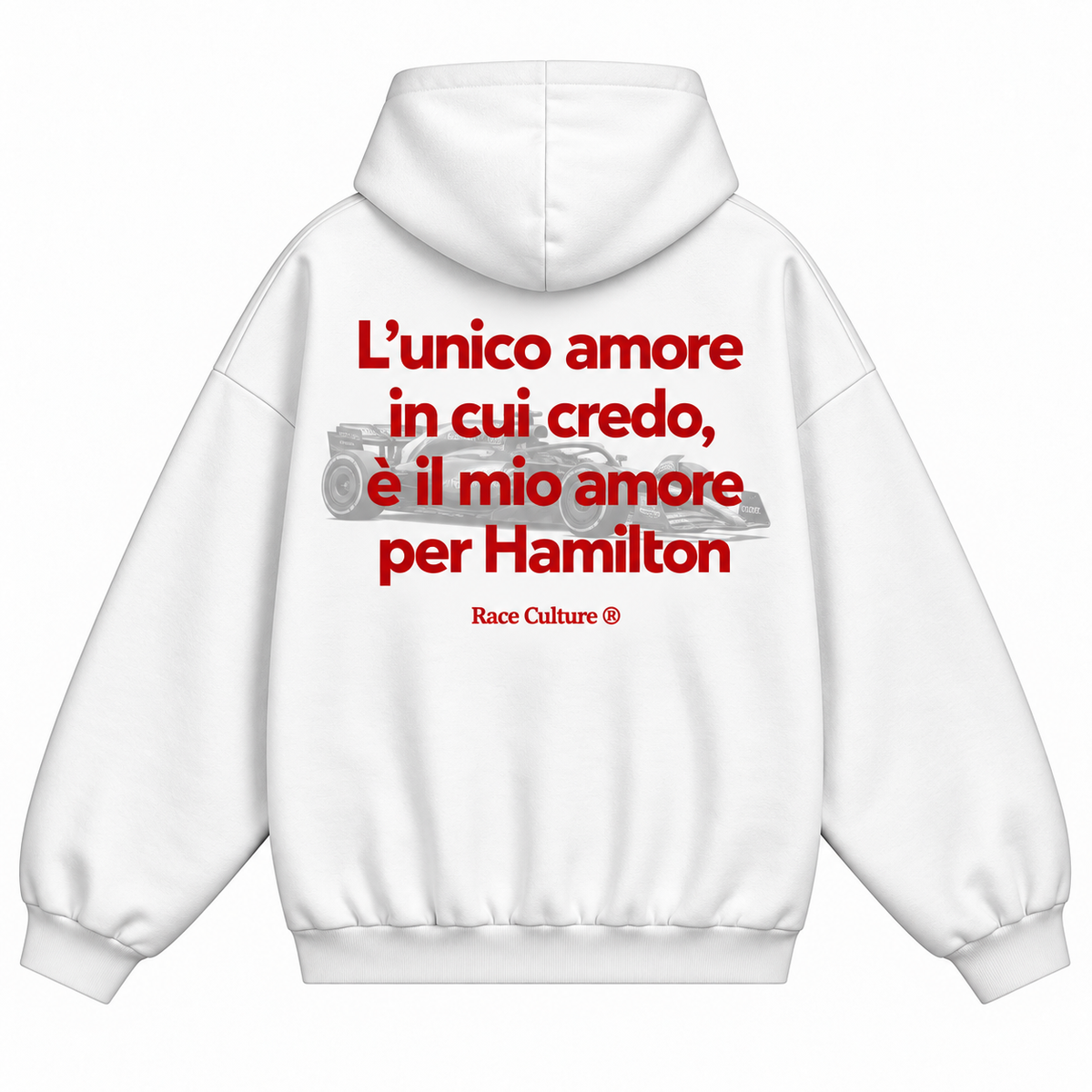 Felpa L’Unico Amore Per Hamilton Bianca