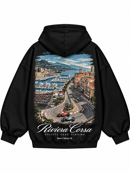 Felpa Riviera Corsa Panorama Nera
