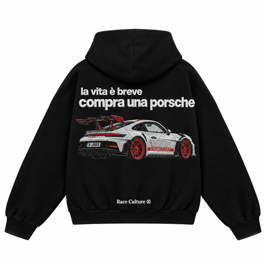 Felpa La Vita è Breve Compra una Porsche Nera