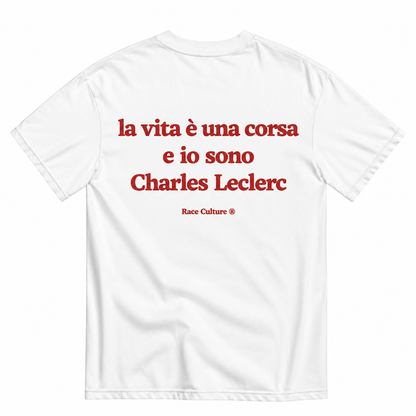 T-shirt Charles Leclerc Bianca