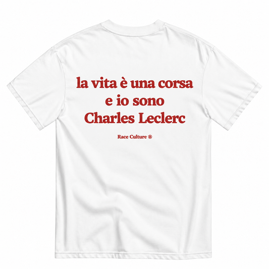 T-shirt Charles Leclerc Bianca